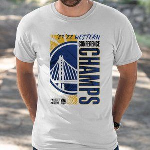 Golden State Warriors 2022 Western Conference Champions Locker Room Tee Warriors